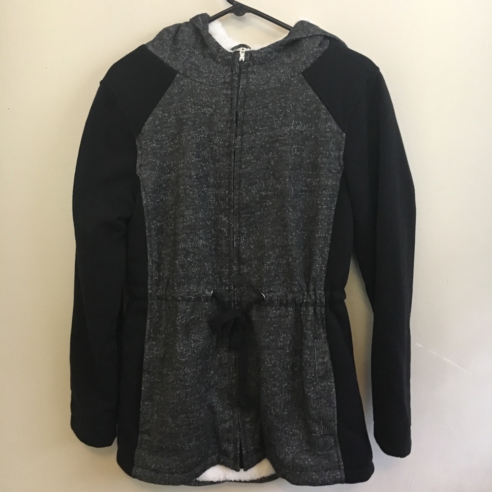 Black fleece lined hoodie large L